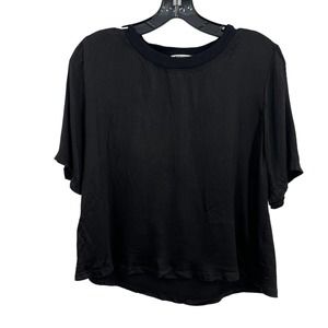LAMade Black Satin Top Medium‎